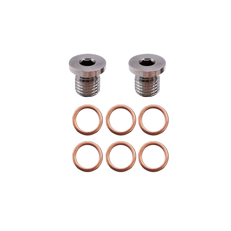 AIB2C Crankcase Engine Oil Drain Plug & Washer Replacement for Polaris Sportsman RZR Ranger Scrambler 7052306 - Image 1